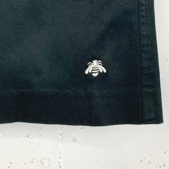 Jade Melody Tam Womens Embroiderd Bumble Bee Skirt Black Cotton Stretch Size 8 - Picture 6 of 9